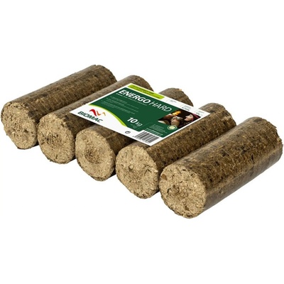 BIOMAC Brikety dřevěné válec ENERGOHARD dub/buk 10 kg – Zboží Dáma