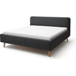 meise.möbel Антрацитно двойно легло 180x200 cm тапицирано с място за съхранение с включена подматрачна рамка Mattis - Meise Möbel (1792-99-5000)