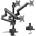 Maclean Desktop holder for 3 monitors Maclean MC-811 17-27 3x7kg vesa 75x75 and 100x100 2x USB 3.0