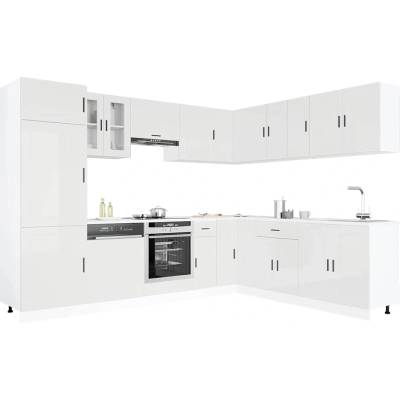 vidaXL Комплект кухненски шкафове от 14 части Porto, инженерно дърво (3314993)