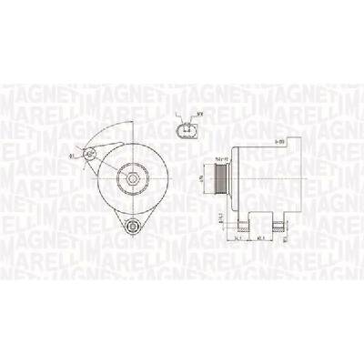 Alternátor MAGNETI MARELLI 063731546010