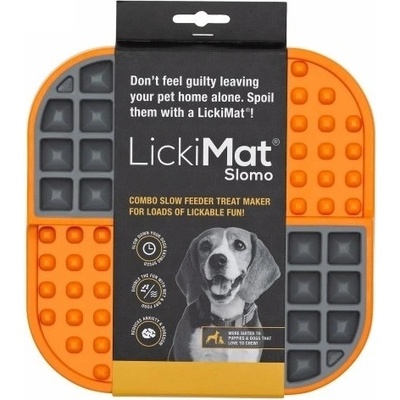 LickiMat Slomo lízacia podložka oranžová 20 cm