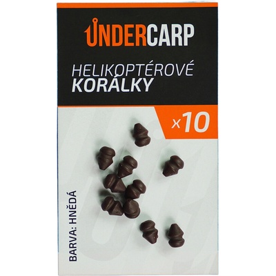 UnderCarp Helikoptérové korálky Hnědé 10ks