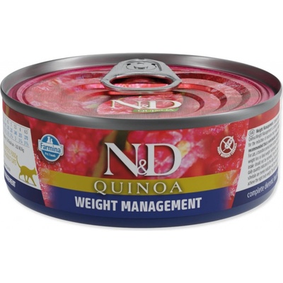 N&D Cat QUINOA Adult Weight Manamegent Lamb & Brocolli 80 g