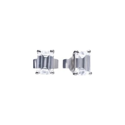 Diamonfire Luxusní stříbrné náušnice E5782