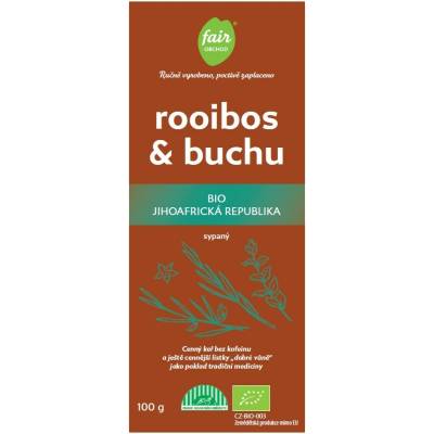 Fairobchod Bio rooibos a buchu z JAR sypaný 100 g