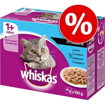 Whiskas 1+ klasický výběr v omáčce 96 x 85 g