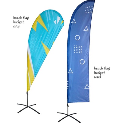 Jansen Display Beachflag vlajka ekonomická Kvapka / Krídlo - M, 20 x 3400 mm