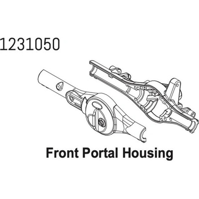 Absima 1231050 Front Axle Housing CR4.4