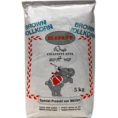 Elefant Chapatti Hnědý Mouka 5 kg