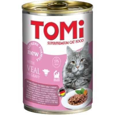TOMI Veal консерва за котки - 0.4кг