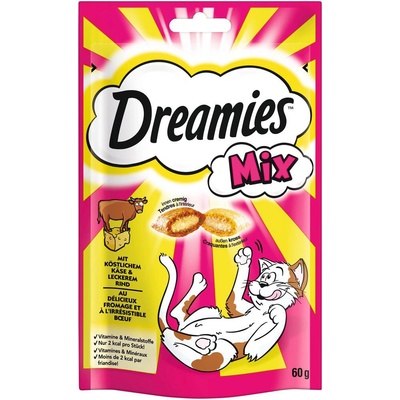 Dreamies Mix syr a hovädzie 6 x 60 g
