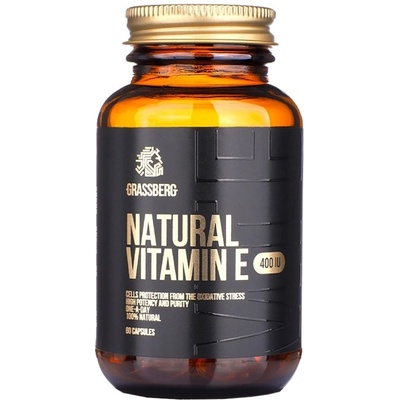Grassberg Vitamin E 400 IU Natural [60 Гел капсули]