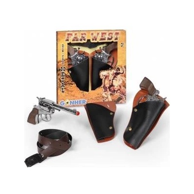 PULIO Gonher Cowboy Set 2 Revolvers+GONHER Strap