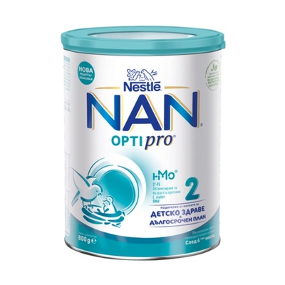 NAN Optipro Адаптирано мляко 2 800г