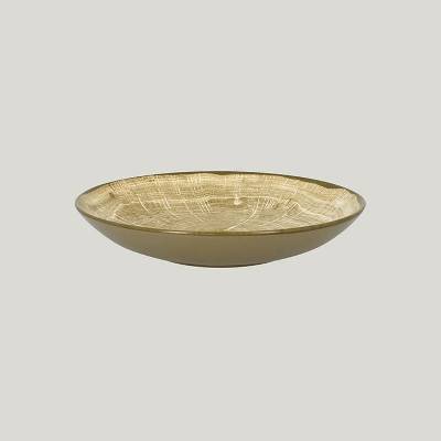 RAK Porcelain Woodart talíř hluboký 23 cm mechově zelená RAK-WDBUBC23MG