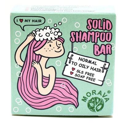 Morava MORAVA® Solid Shampoo Bar For Normal To Oily Hair Шампоан за коса унисекс 80gr