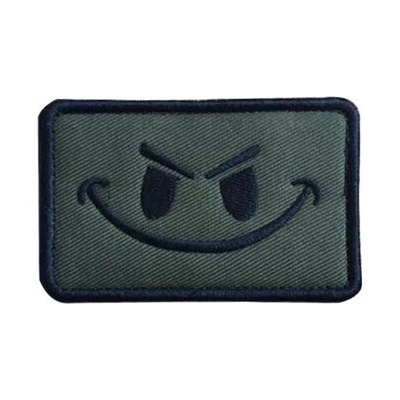WARAGOD Vyšívaná nášivka Emoticon, zelená