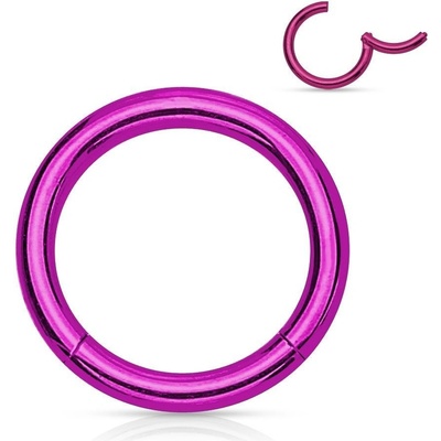 Šperky4U piercing segment kruh fialový K01039A-1210