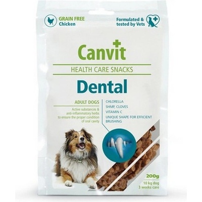 Canvit Dental Snacks polomäkká funkčná pre psov 200 g