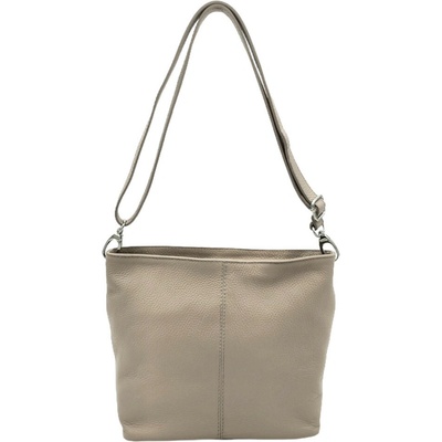Borse Design dámská kožená kabelka taupe taupe
