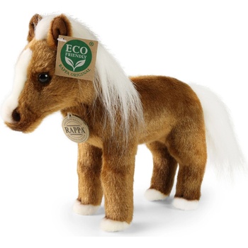 Rappa Плюшена играчка Rappa Еко приятели - Кафяв кон с бяла грива, стоящ, 23 cm (242906)