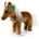 Rappa Плюшена играчка Rappa Еко приятели - Кафяв кон с бяла грива, стоящ, 23 cm (242906)