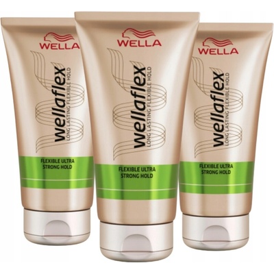 Wellaflex Ultra Strong Hold Gél na vlasy 150 ml x3