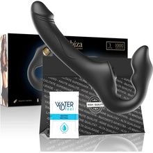 Ibiza Strapless Vibrator with Remote Control Push Button Black