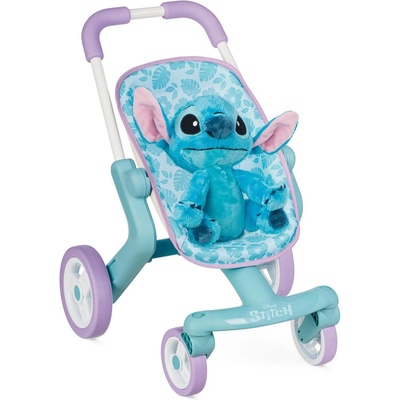 Smoby Игрален комплект Smoby - Количка за кукли с плюшена играчка Stitch (7600251225)