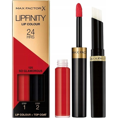 Max Factor Dlouhotrvající rtěnka s balzámem Lipfinity 125 So Glamorous 2,3 + 1,9 ml