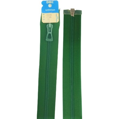 Zip DMC spirálový dělitelný No 6 délka 25 až 70 cm barva 2745 láhvově zelená délka 30 cm