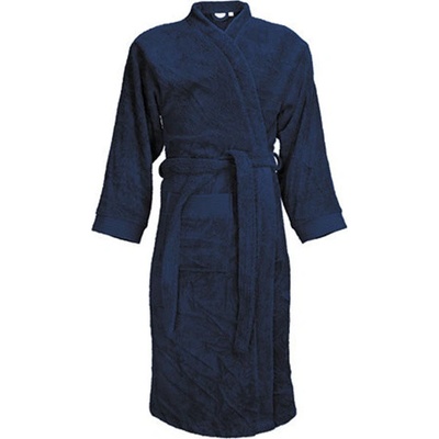 The One Towelling klasický župan T1-B Navy Blue