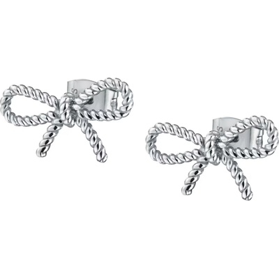 La Petite Story Nežné oceľové náušnice Mašličky Friendship LPS01ARR113