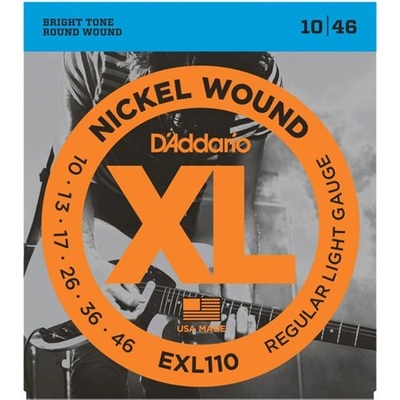D'Addario EXL110, Струни за електрическа китара 10-46 (EXL110)