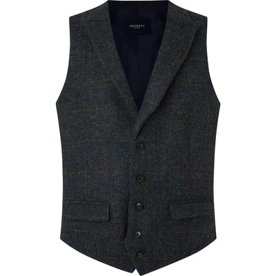 HACKETT Елек Hackett Teal Tweed waistcoat - Grey (Multicolor)