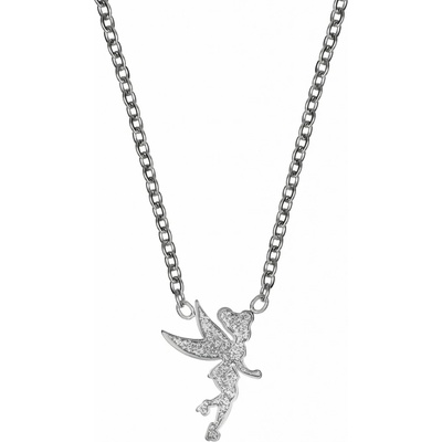 Disney Oceľový náhrdelník s príveskom Víly Zvonilky Tinker Bell N600633L-157.CS