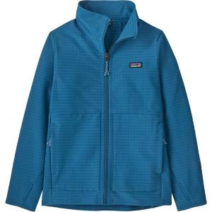 Patagonia Детско софтшел яке Patagonia Kid's R1 Techface Jacket Softshell jacket - Aquatic Blue (703-6944-0114)