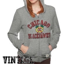 Original Retro Brand mikina Chicago Blackhawks Tri Blend Full Zip