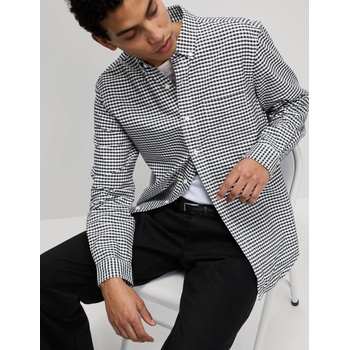 Marks & Spencer Карирана оксфордска риза The Ultimate от чист памук Marks & Spencer черна Marks & Spencer | Cheren | МЪЖЕ | S