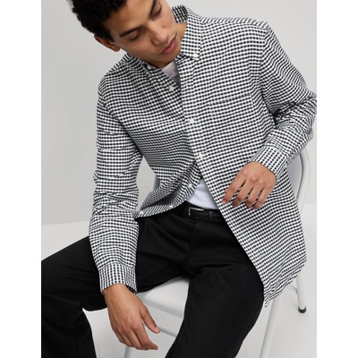 Marks & Spencer Карирана оксфордска риза The Ultimate от чист памук Marks & Spencer черна Marks & Spencer | Cheren | МЪЖЕ | S