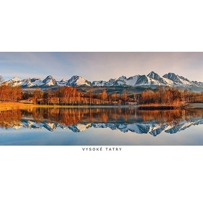 Pohľadnica panoráma Vysoké Tatry k11 (zrkadlenie)
