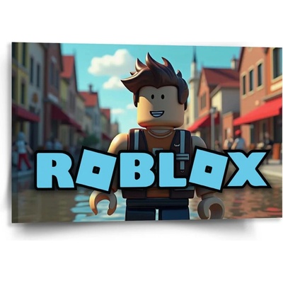 Sablio Obraz ROBLOX Město - 50x50 cm Varianta: Sablio Obraz ROBLOX Město - 120x80 cm