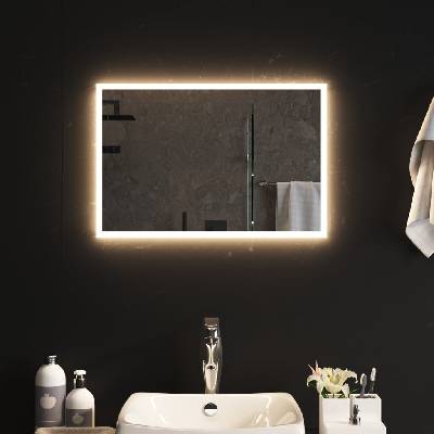 vidaXL LED огледало за баня, 40x60 см (3154076)