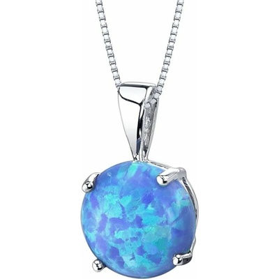 Eppi Modrý opál ve zlatém přívěsku Icy P34894