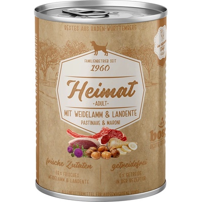 Bosch Heimat Adult jehněčí z pastvin a venkovská kachna 12 x 400 g
