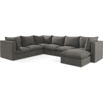 makamii Тъмносив ъглов диван (ляв ъгъл/U форма) Manao - Makamii (MANAO_UR_41_P1_C7)