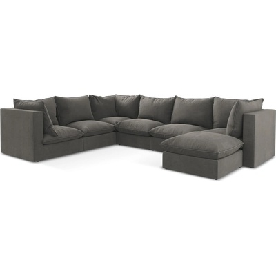 makamii Тъмносив ъглов диван (ляв ъгъл/U форма) Manao - Makamii (MANAO_UR_41_P1_C7)