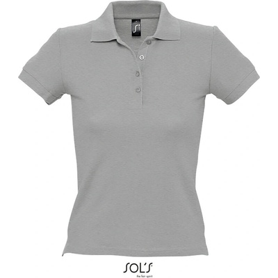 SOL's Collection Polokošile Pulse Women piqué krátký rukáv dámská COT25450107700 grey melang Melír šedá
