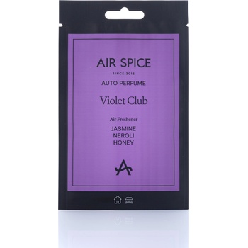 AIR SPICE АРОМАТИЗАТОР air spice ХАРТИЕН violet club (asp43)